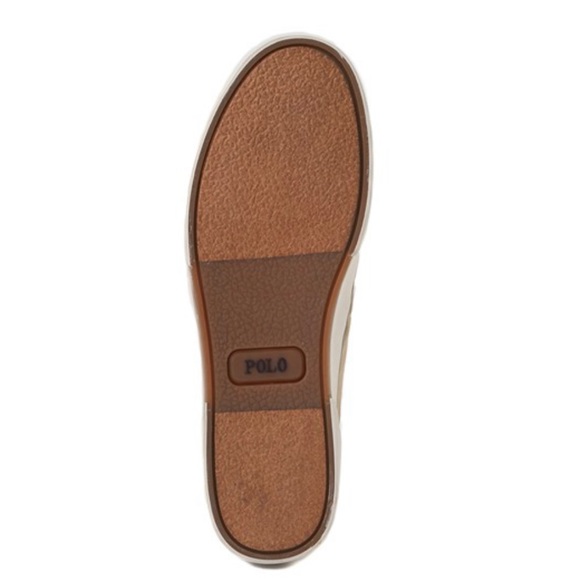 Mens Polo Ralph Lauren Khaki Casual Chic Sneakers - Picture 4 of 8